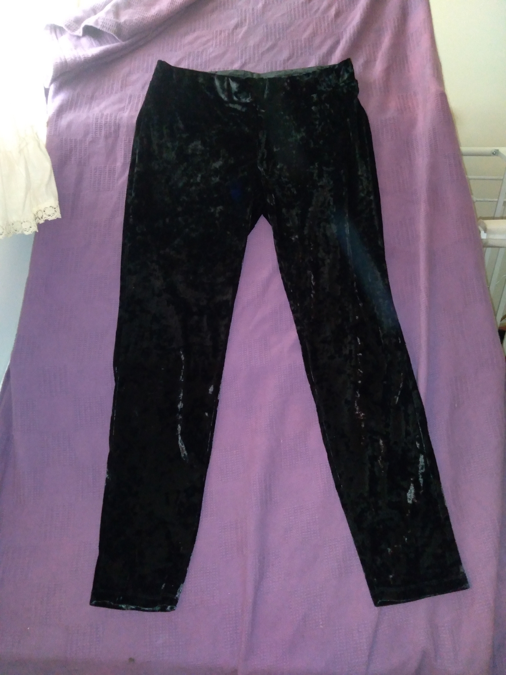 Michael Kors Black Velvet Leggings